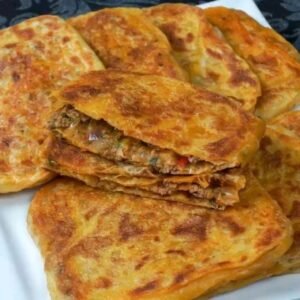 Msemen M3ammar à la Viande